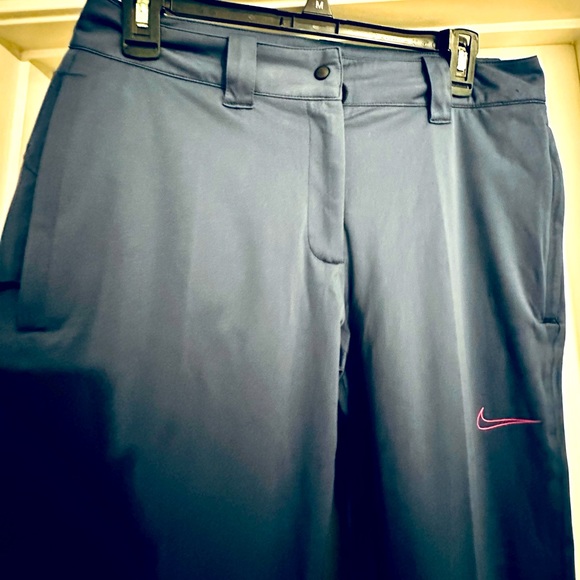 Nike Golf Womens Storm Fit Pants Blue Pink Swoosh Size Small Weather Proof - Picture 4 of 7